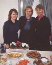 Sally, Laura, Beth at Reception
