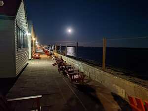 Full moon over the bay