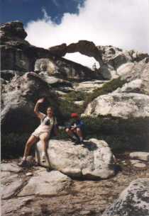 Rock bridge in Yosemite