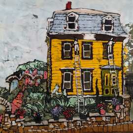 Batik rendition of Provincetown house